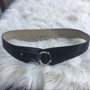 CALDERON Black Leather Belt | M